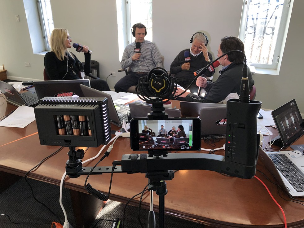 Gatto hosts a radio show